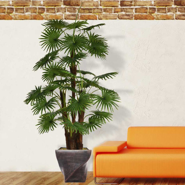 The Twillery Co. Panama Artificial Indoor/Outdoor Décor Floor Palm Tree